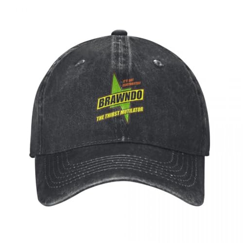 Neutrale atmungsaktive Brawndo Baseballkappen aus Reiner Baumwolle im Vintage Stil mit gewaschenem Dustbrain Design Idiocracy Judge Kopfbedeckung Unisex Outdoor Workout Kappe Hut Geschenk von KUGEUII