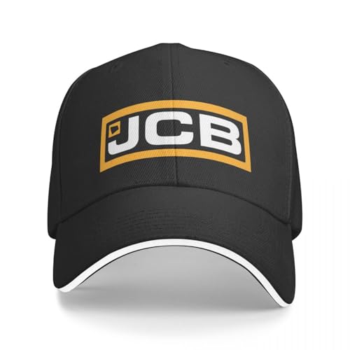 Neutraler Freizeitsport JCB DIY Bedruckte Logo Kappen für Männer und Frauen Papa Mütze Trucker Arbeitsmütze Fischermütze Verstellbare Snapback Kappen Sommer Baseball Kappen Neues Modegeschenk von KUGEUII