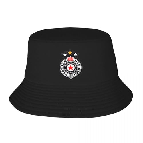 KUGEUII Unisex-Baseballkappe aus Reiner Baumwolle Basketballclub PARTIZAN BELGRAD KK PARTIZAN 2024 EIN Fischerhut für Erwachsene EIN Fischerhut Geschenk von KUGEUII