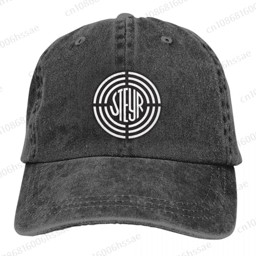 KUGEUII Unisex Steyr Logo Mode Unisex Baumwolle Baseballmütze Outdoor Erwachsene Verstellbare Jeans Hut Geschenke von KUGEUII