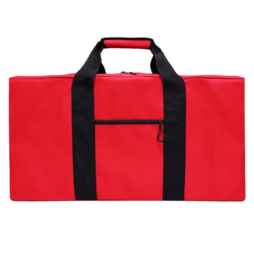 Seesack für Reisen, leichte Reisetasche zur Aufbewahrung, faltbar, wasserdicht, Seesack für Übernachtung, Camping, Herren und Damen, Klassisches Rot, 100L- 31.1 inches, Leichte Reisetasche von KUI WAN