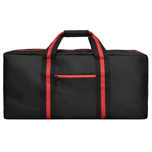 Seesack für Reisen, leichte Reisetasche zur Aufbewahrung, faltbar, wasserdicht, Seesack für Übernachtung, Camping, Herren und Damen, Rot/Ausflug, einfarbig (Getaway Solids), 150L- 37 inches, von KUI WAN