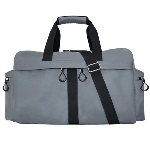 Turnbeutel für Damen und Herren, 35 l, kleine Reisetasche für Sport, GRAU, 35L von KUI WAN