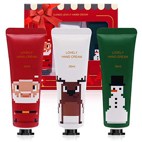 Handcreme,3 x 30ml Handcreme Geschenkset,Hand Feuchtigkeitscreme für Raue, Tägliche Feuchtigkeitsspendende Handcreme Weihnachtsgeschenke für Frauen (B) von KUIRUNRX