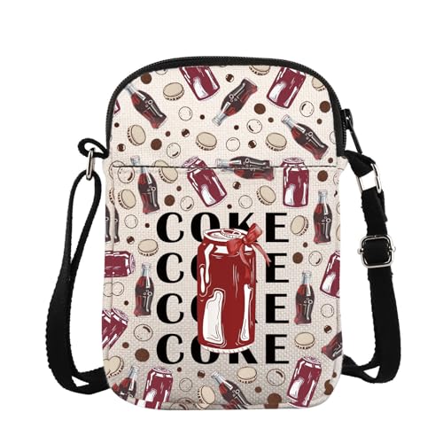 Coquette Drink Crossbody Bag Ästhetische Getränkedose Tasche Rote Schleife Getränk Geschenk Soda Trinker Geschenk Trinken Geschenk Cola Liebhaber Geschenk, Bowcokcrosss von KUIYAI