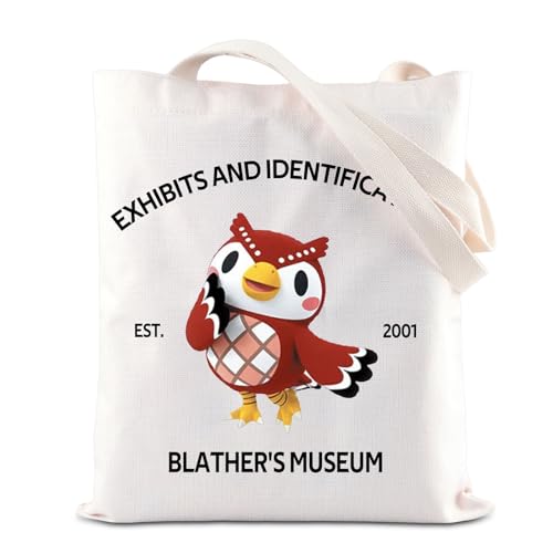 KUIYAI ACNH Merchandise Inspired Tote Bag - Celeste Loves Owl Bag - Animal Villagers & Gamer Gift, Blather'smuseumtotes, Large von KUIYAI