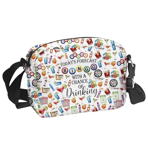 KUIYAI Bingo-Geschenk, Bingo-Umhängetasche, Bingo-Spieler-Geschenk, heutiges Bingo mit einer Chance zu trinken, Today Bingodjuk, SMALL von KUIYAI