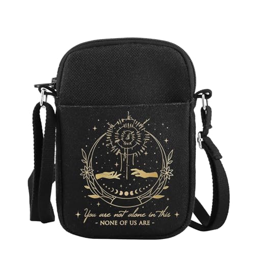 KUIYAI MAOFAED Lustige Gaming-Umhängetasche mit Aufschrift "You're Not Alone in This None of Us Are, Dark Humor Gaming Gift" von KUIYAI