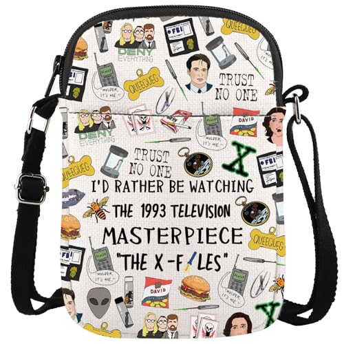 KUIYAI Messenger-Tasche mit Reißverschluss, Motiv: Science-Fiction-TV-Show, TV-Show, TV-Show, Fanartikel (watchingX) von KUIYAI