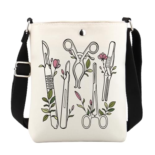 KUIYAI Surgical Tech Messenger Bag Doctor Plastic Surgeon Gifts Surgery Medical Student Graduation Gift (surgicalTech) von KUIYAI