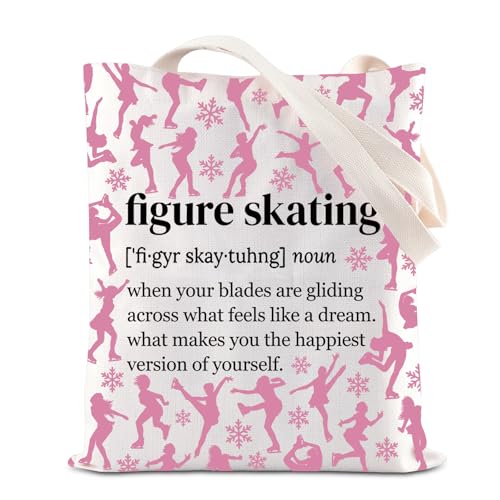 KUIYAI Tragetasche für Eiskunstlauf-Liebhaber, Segeltuch, Skating-Coach, Mutter, Geschenk, Skate-Jumps, Salchow, Axel Loop Geschenk, Figureskatingts-us, middle von KUIYAI