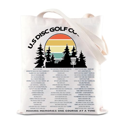 KUIYAI US DiscGolfplatz-Tragetasche für Discgolfliebhaber, Schultertasche, DiscGolf-Geschenk, Frisbee-Golf-Geschenk, Geschenk für Golfer (U.S DiscGolfTotes) von KUIYAI