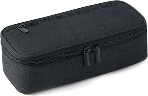 Federmäppchen, Federtaschen Große Kapazität Pencil Case Federmappe Etui mit Zippered Wasserdicht Tragbar Mäppchen für Schule Mädchen Jungen Büro Erwachsene (Schwarz) von KUIZHEN