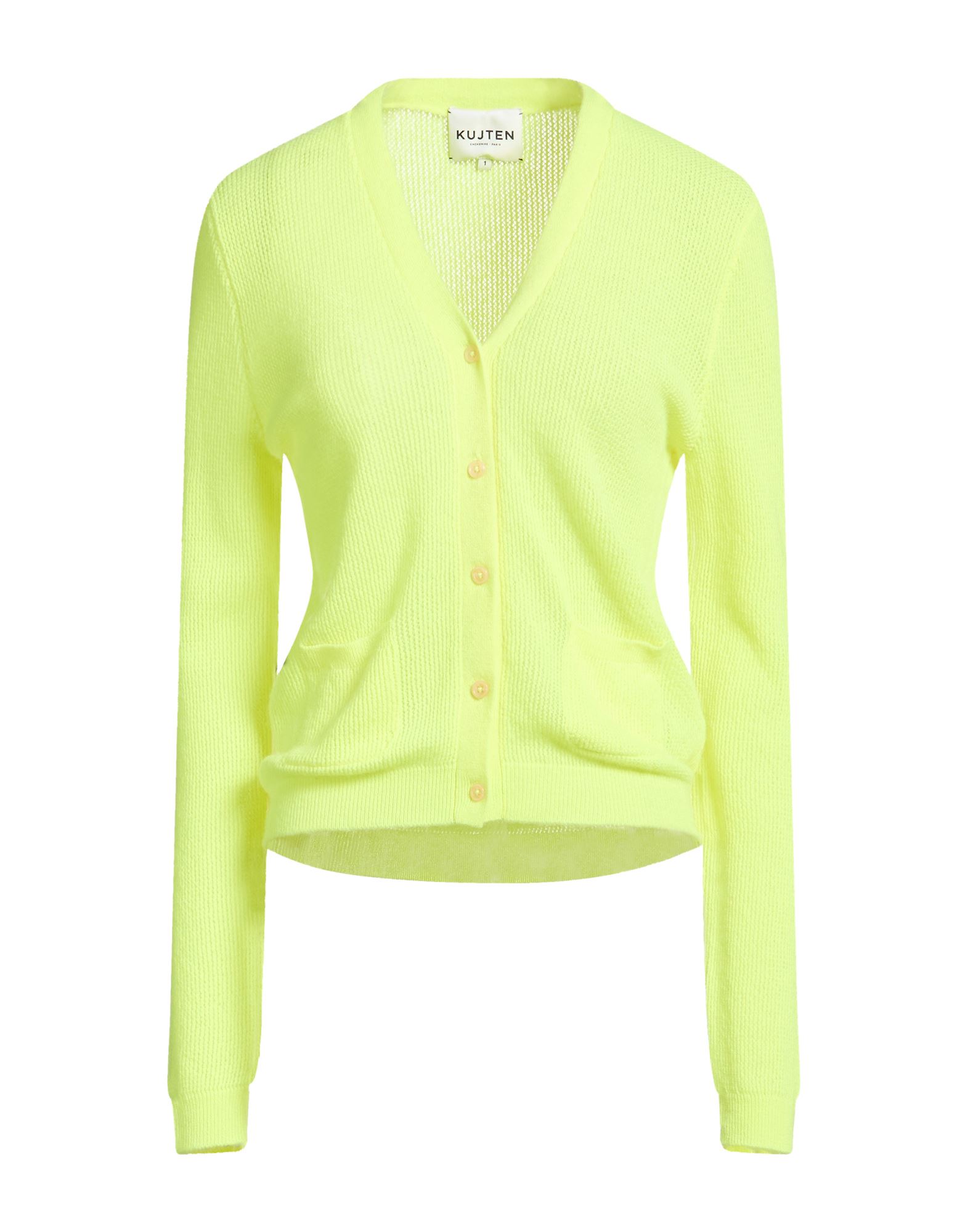 KUJTEN Strickjacke Damen Gelb von KUJTEN