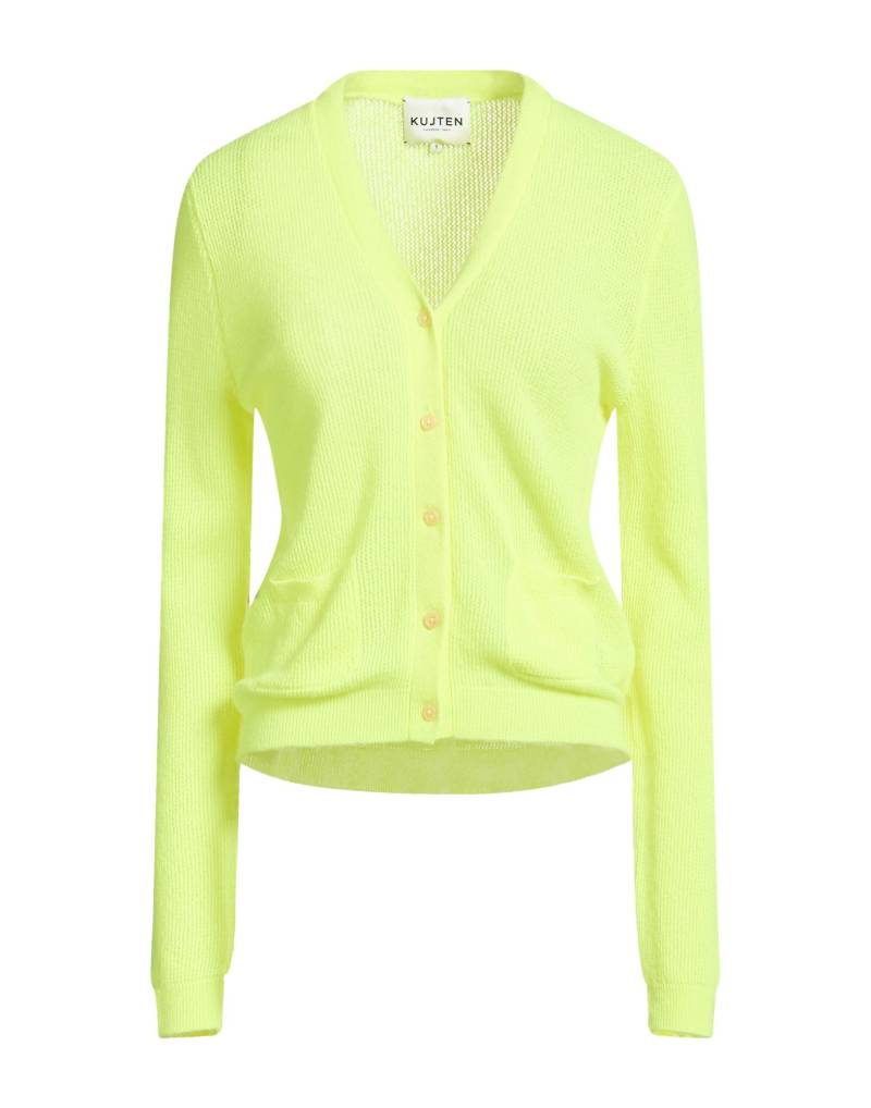 KUJTEN Strickjacke Damen Gelb von KUJTEN