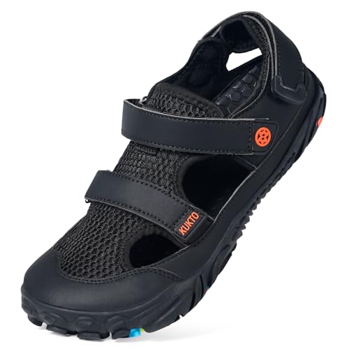 Wasserschuhe für Herren und Damen, Barfuß, Strandsandalen, breite Breite, schnell trocknend, Schwimm-Aquaschuhe mit Fußgewölbeunterstützung für Pool, Tauchen, Wandern, Kajakfahren, Outdoor-Sport von KUKTO