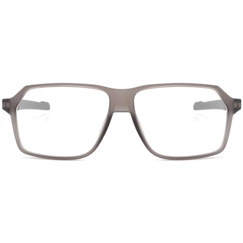 KUKU VISION Blaulichtfilter Brille Damen/Herren Große Rahmen Computerbrille Gaming Blaulichtbrille Blaulichtbrille ohne Sehstärke UV400-Schutz TR90 Rahmen Blue Light Blocking Glasses (Grau) von KUKU VISION
