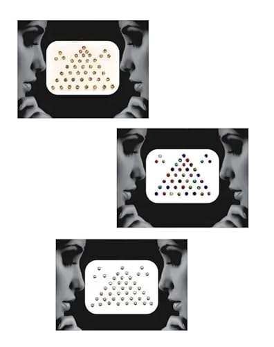 KULIA® Crystal Stone Bindi Women Tikka Tattoos Sticker 3 Packets Indian Bindi Bridal Accessories Women Tikka Face Sticker Marron Bindi Round Dots Bollywood Party Bindi Fashion Jewelry Face Jewels von KULIA