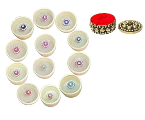 KULIA® Frauen Bindi Hochzeit Tikka Tattoos Aufkleber Hochzeit Bindi Gesichtsschmuck Damen Tikka Multi Bindi Punkte Aufkleber Bollywood Party Handgefertigte Indische Hochzeit Ethnische Tikka Bindi von KULIA