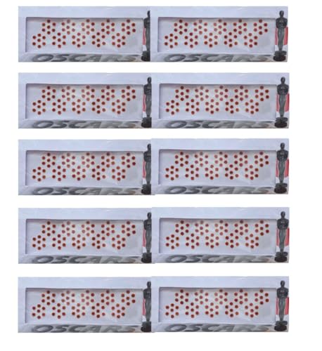 KULIA® Indische Bindi-Tattoo-Aufkleber Stirn-Bindi Damen Tikka Gesichtsschmuck 10er-Pack indische Bindi-Brautaccessoires in verschiedenen Größen runde Punkte Bindi-Set glitzernde Gesichtsschmuck von KULIA