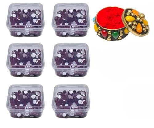 KULIA® Indische Bindi-Tattoo-Aufkleber runde Punkte 4 Pakete Bindi für die Stirn Bindi für Brautschmuck indischer Bindi-Aufkleber Bindi mit runden Punkten Bollywood-Party-Bindi Gesichtsschmuck von KULIA