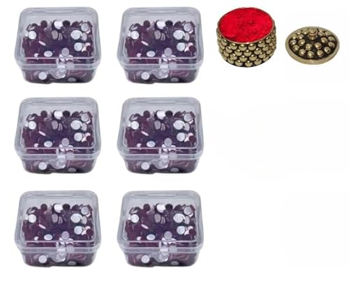 KULIA® Indisches Bindi für die Stirn Tikka mit runden Punkten 4 Pakete gemischte Größen indisches Bindi für die Stirn Bindi für Brautaccessoires indischer Bindi-Aufkleber Bindi mit runden Punkten von KULIA