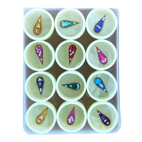 KULIA® Kristallstein-Bindi Stirn-Tikka lange Form Designer-Bindi-Tattoo-Aufkleber Braut-Bindi für Damen Schönheitsprodukt Modeschmuck Gesichtssteine Nagelkunst Hochzeits-Bindi-Aufkleber. von KULIA