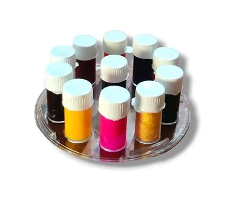 KULIA® Kumkum Bindi Damen-Stirn-Tikka mehrfarbig indisches Bindi Braut-Accessoires Gesichtsaufkleber DIY-Körperkunst und -handwerk Bindi runde Punkte Hochzeits-Bindi Designer-Modeschmuck von KULIA