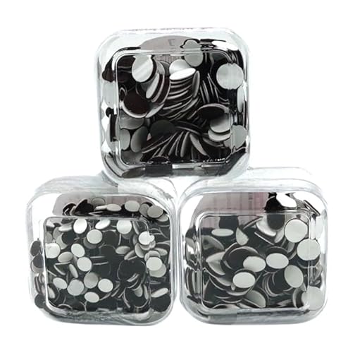 KULIA® Runde Punkte Multi-Bindi für die Stirn 3er-Set verschiedene Größen Bindi für Damen Tattoo-Aufkleber Bindi-Aufkleber für den täglichen Gebrauch Kristallstein-Bindi Bollywood-Party. von KULIA