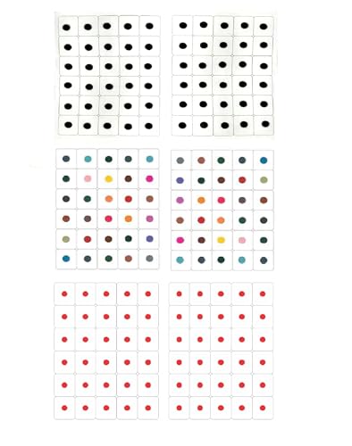 KULIA® Schwarz-rotes Multi-Bindi-Set Tattoo-Sticker Stirn-Bindi Damen-Gesichtsschmuck Tikka 6er-Pack Bindi-Sticker für den täglichen Gebrauch Bollywood-Tikka Party-Bindi klein Braut-Modeschmuck von KULIA