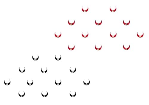 KULIA®6 Pakete rotes Bindi Frauen Tika Tattoo-Aufkleber indisches Bindi Bollywood Partykleidung Stirnaufkleber Bindi Modeschmuck Tattoo-Aufkleber Tikka indische ethnische Frauen Bindi Gesichtsschmuck von KULIA