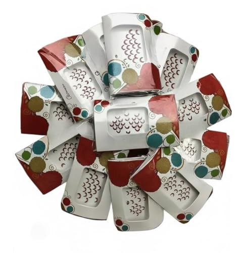 KULIA Chand Bindi-Stirn-Tattoos mit kastanienbraunen Bindi-Paketen Braut-Sticker Bollywood-Party Tikka-Bindi in verschiedenen Größen Damen-Bindi Gesichtsschmuck von KULIA