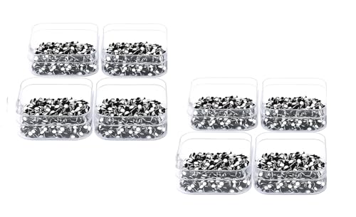 KULIA Schwarze Bindi-Box Set mit 8 selbstklebenden runden Punkten kleine Bindis für Frauen und Mädchen traditionelle Tikka-Aufkleber die Stirn Gesicht Modeschmuck wiederverwendbare Aufbewahrungsbox von KULIA