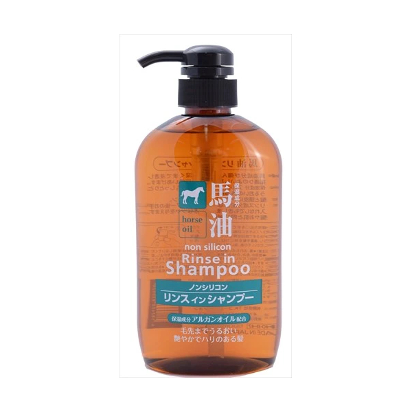 KUMANO COSME - Horse Oil Rinse in Shampoo Non Silicon - 600ml von KUMANO COSME