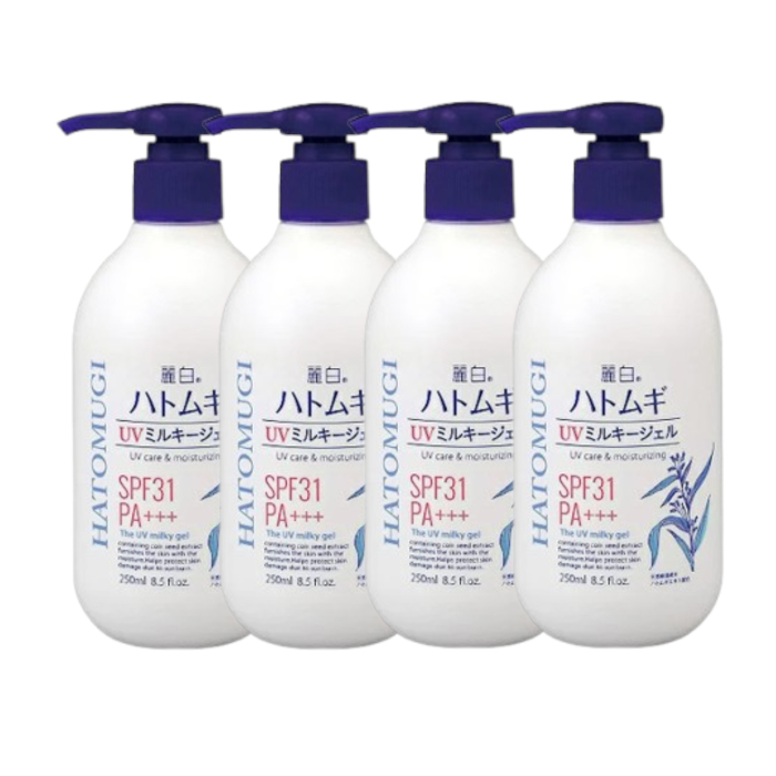 KUMANO COSME - Reihaku Hatomugi UV Milky Gel SPF31 PA+++ - 250g (4ea) Set von KUMANO COSME