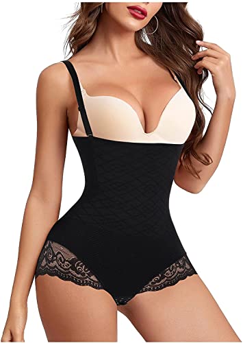 KUMAYES Damen Formende Bodys Waist Trainer Miederslip Formend Bauch Weg Figurformende Hohe Taille Miederhose Taillenformer Shaping Bodysuit von KUMAYES