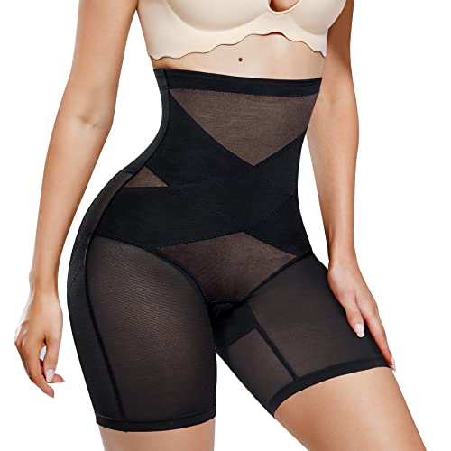 KUMAYES Damen Hohe Taille Shapewear Figurformende Miederhose Unterwäsche Bauch Kontrolle Body Shape Taillenslip Nahtlos Miederpants von KUMAYES