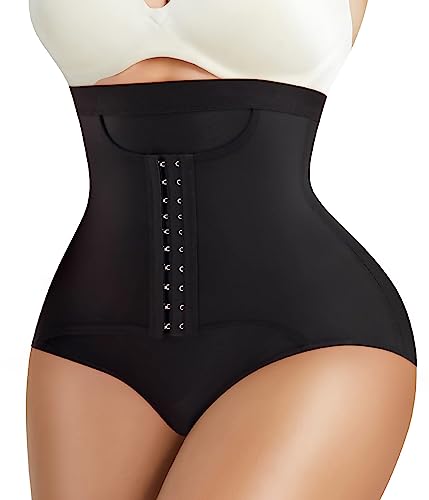 KUMAYES Damen Shapewear Unterhose Miederslip Hoch Taille Figurformende Bauchweg Hose Damen Shaping Unterwäsche Damen Tummy Control (as3, Alpha, 3X_l, Regular, Regular, schwarz) von KUMAYES