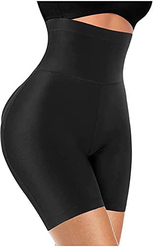 KUMAYES Intimo Modellante da Donna Contenitiva A Vita Alta Mutande Butt Lifter Imbottite Boxer Dimagrante Mutande Push Up Glutei Snellente Guaina Shapewear (XXL, Schwarz) von KUMAYES