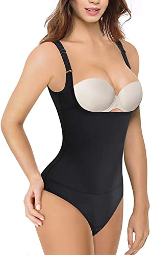 KUMAYES Shapewear Damen Bauchweg Body Shaper Fajas Colombianas Taillenformer Korsett bauchweg miederbody stark formend von KUMAYES