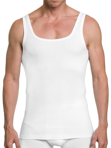 KUMPF BODY FASHION Herren Unterhemd 2er oder 5er Pack I Sportshirt aus 100% Baumwolle ohne Seitennähte I Herren Tank Top mit Rundhals Ausschnitt I Weiß I Gr. XL (7) von KUMPF BODY FASHION