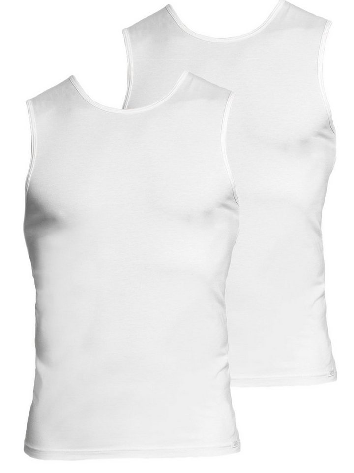 KUMPF Achselhemd 2er Sparpack Herren Achselshirt Single Jersey (Spar-Set, 2-St) Materialmix von KUMPF