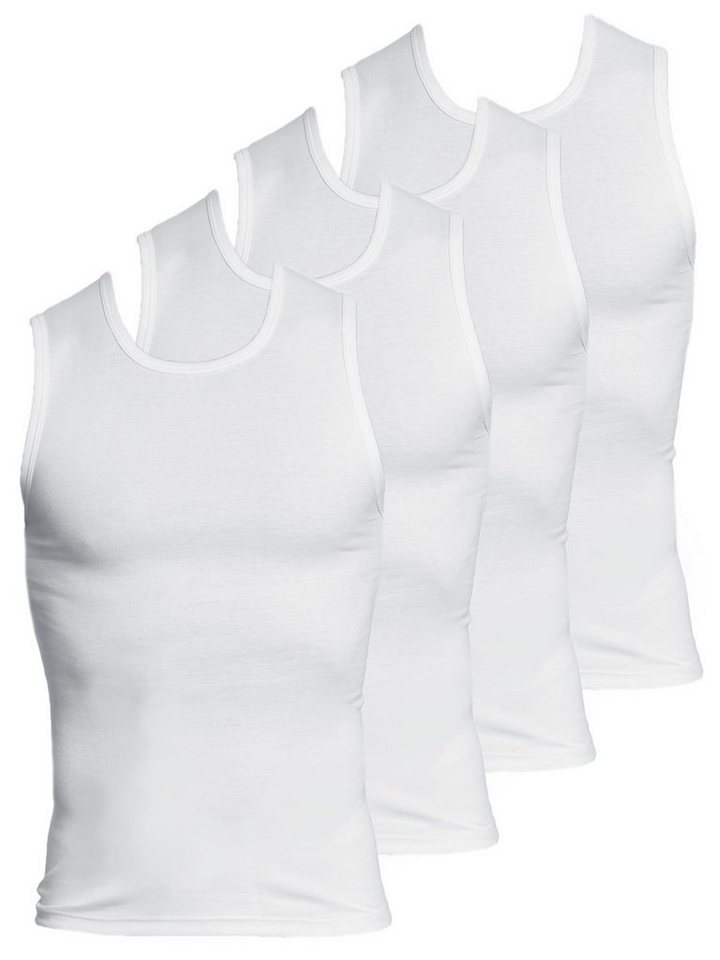 KUMPF Achselhemd 4er Sparpack Herren Achselshirt Feinripp (Spar-Set, 4-St) hohe Markenqualität von KUMPF