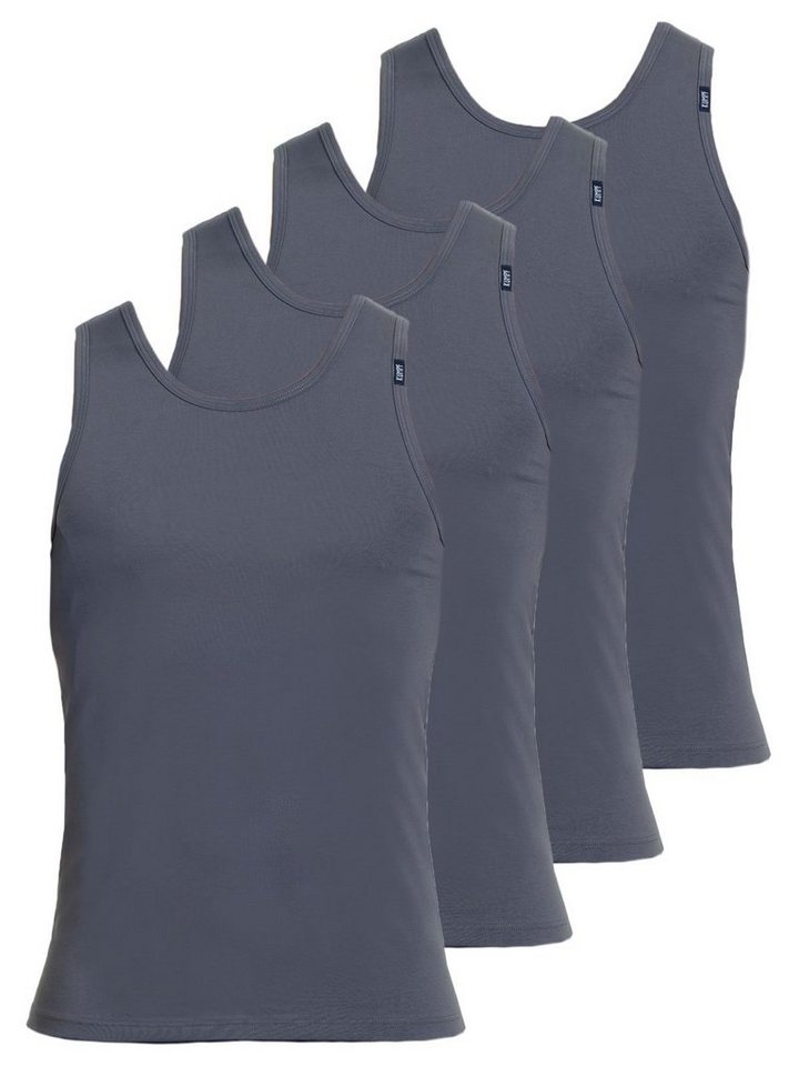 KUMPF Achselhemd 4er Sparpack Herren Unterhemd Bio Cotton (Spar-Set, 4-St) hohe Markenqualität von KUMPF