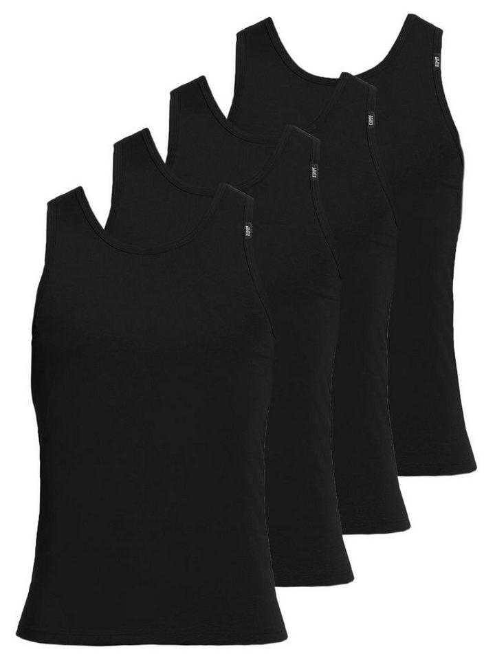 KUMPF Achselhemd 4er Sparpack Herren Unterhemd Bio Cotton (Spar-Set, 4-St) hohe Markenqualität von KUMPF