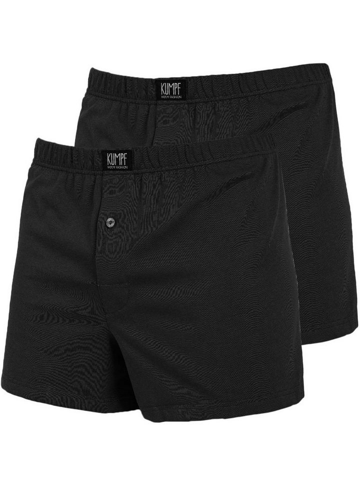 KUMPF Boxershorts 2er Sparpack Herren Boxershorts Bio Cotton (Spar-Set, 2-St) hohe Markenqualität von KUMPF