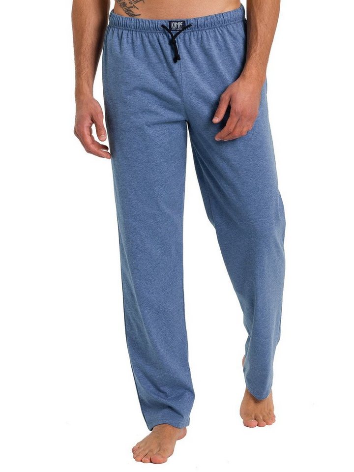 KUMPF Loungehose Herren Pyjamahose Bio Cotton (Stück, 1-tlg) hohe Markenqualität von KUMPF