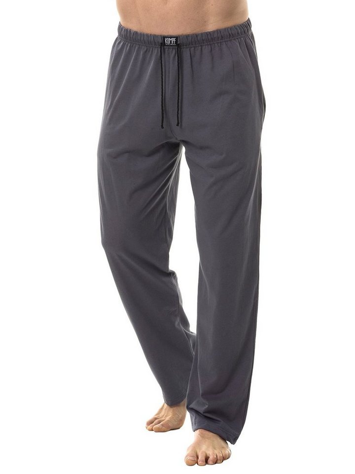 KUMPF Loungehose Herren Pyjamahose Bio Cotton (Stück, 1-tlg) hohe Markenqualität von KUMPF