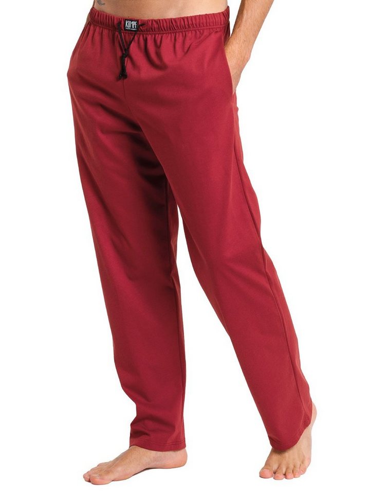 KUMPF Loungehose Herren Pyjamahose Bio Cotton (Stück, 1-tlg) hohe Markenqualität von KUMPF