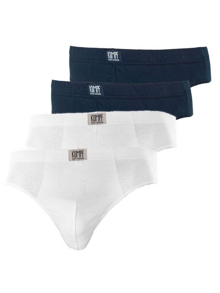 KUMPF Slip 4er Sparpack Herren Slip Bio Cotton (Spar-Set, 4-St) - von KUMPF